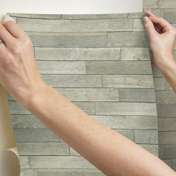 Warehouse Planks Brown Peel & Stick Wallpaper