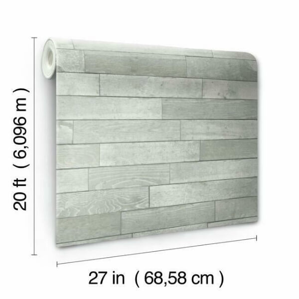 Warehouse Planks Grey Peel & Stick Wallpaper