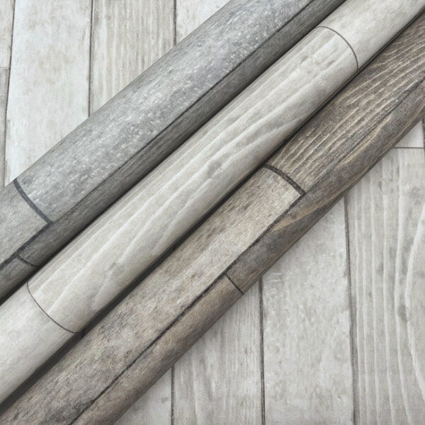 Warehouse Planks Grey Peel & Stick Wallpaper