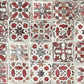 Encaustic Tile Red Peel & Stick Wallpaper