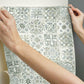 Encaustic Tile Blue Peel & Stick Wallpaper