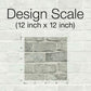 Stretcher Brick Grey Peel & Stick Wallpaper