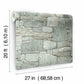 Chateau Stone Grey & Beige Peel & Stick Wallpaper