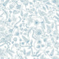 Aviary Blue & Cream Peel & Stick Wallpaper