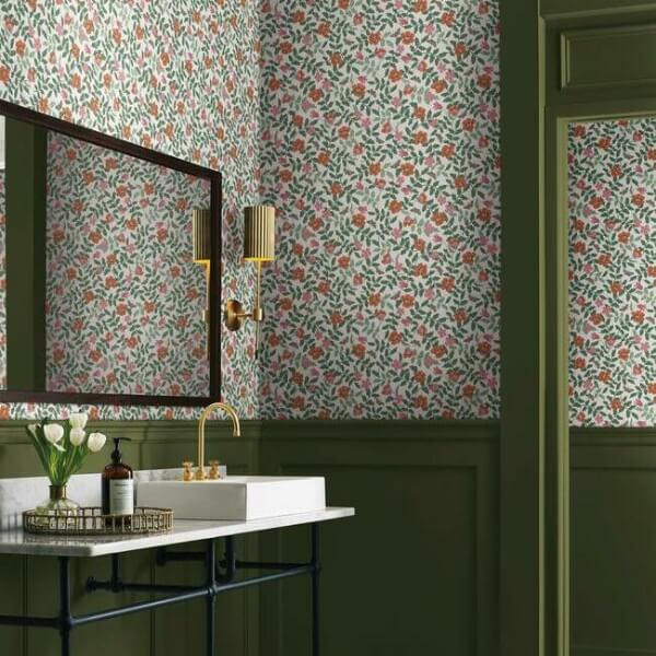 Primrose Rose & Cream Peel & Stick Wallpaper
