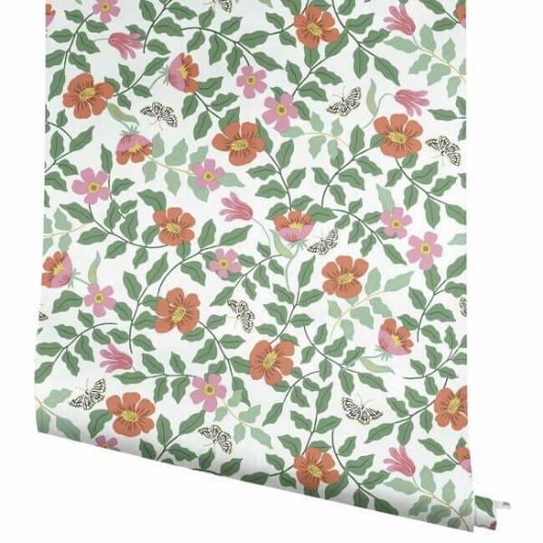 Primrose Rose & Cream Peel & Stick Wallpaper