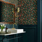 Primrose Rose & Navy Peel & Stick Wallpaper