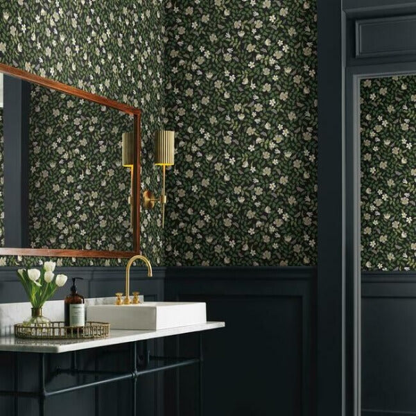 Primrose Off White & Black Peel & Stick Wallpaper