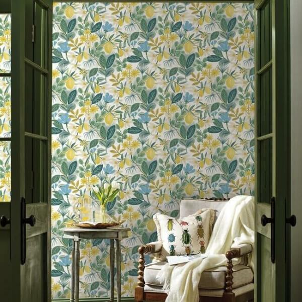 Amalfi Blue & Green Peel & Stick Wallpaper