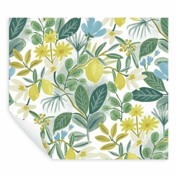 Amalfi Blue & Green Peel & Stick Wallpaper