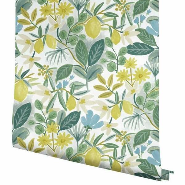 Amalfi Blue & Green Peel & Stick Wallpaper