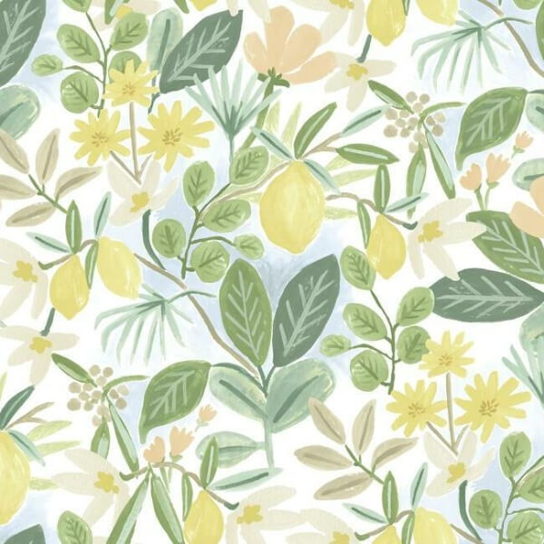 Amalfi Pink & Green Peel & Stick Wallpaper