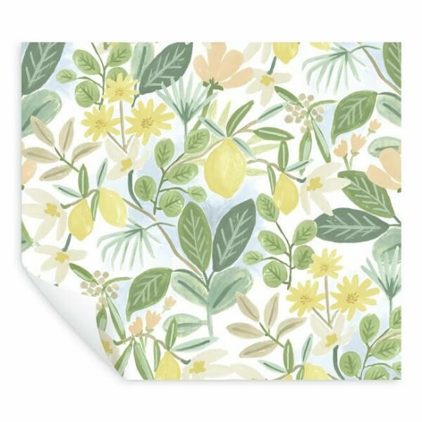 Amalfi Pink & Green Peel & Stick Wallpaper