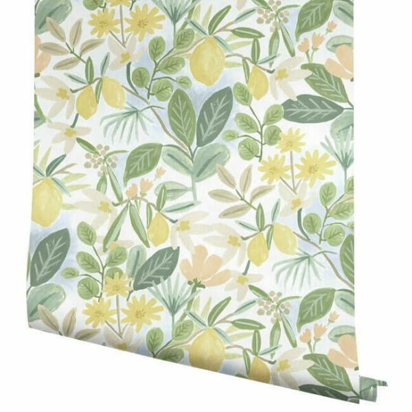 Amalfi Pink & Green Peel & Stick Wallpaper