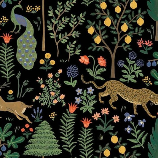 Menagerie Black Peel & Stick Wallpaper