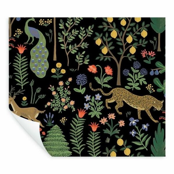 Menagerie Black Peel & Stick Wallpaper