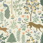 Menagerie Cream Peel & Stick Wallpaper