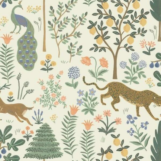 Menagerie Cream Peel & Stick Wallpaper
