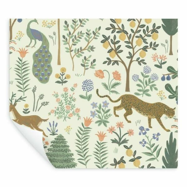 Menagerie Cream Peel & Stick Wallpaper