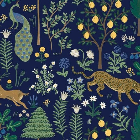Menagerie Blue Peel & Stick Wallpaper