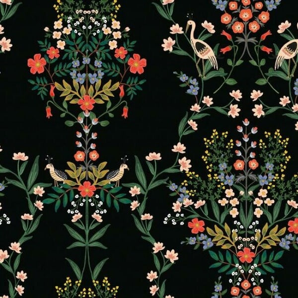 Luxembourg Black Peel & Stick Wallpaper