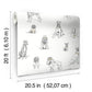 Dog's Life Silver & Gold Peel & Stick Wallpaper