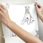 Dog's Life Silver & Gold Peel & Stick Wallpaper