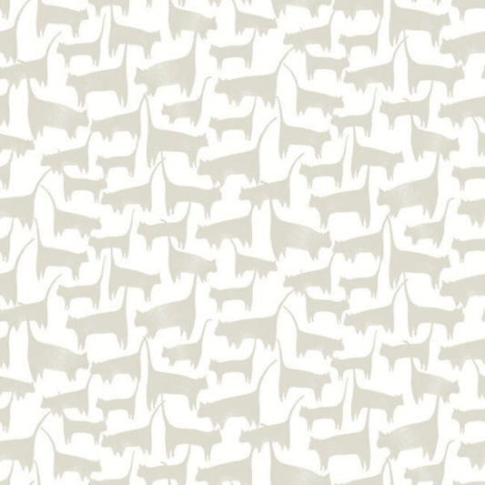 Cat Tails Beige Peel & Stick Wallpaper