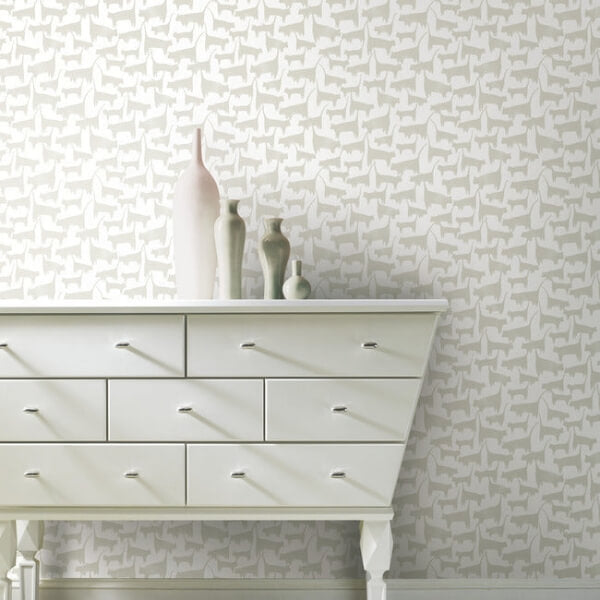 Cat Tails Beige Peel & Stick Wallpaper