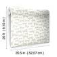 Cat Tails Beige Peel & Stick Wallpaper