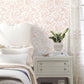 Botanical Bunnies Pink Peel & Stick Wallpaper