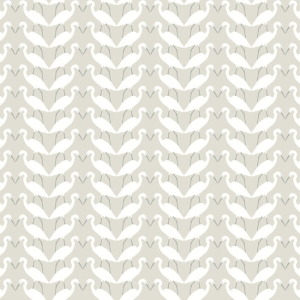 Elegant Birds Beige Peel & Stick Wallpaper