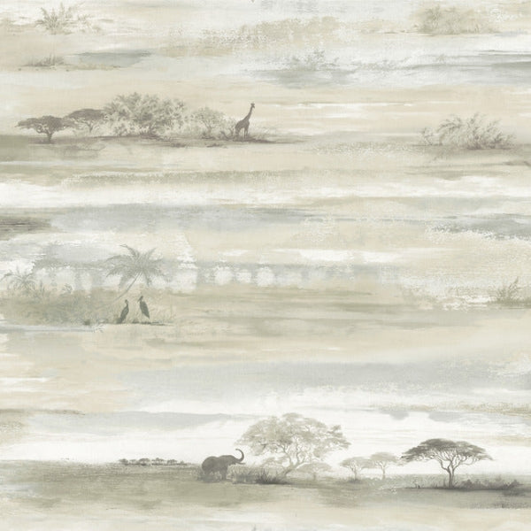 Savanna Sunset Brown Peel & Stick Wallpaper