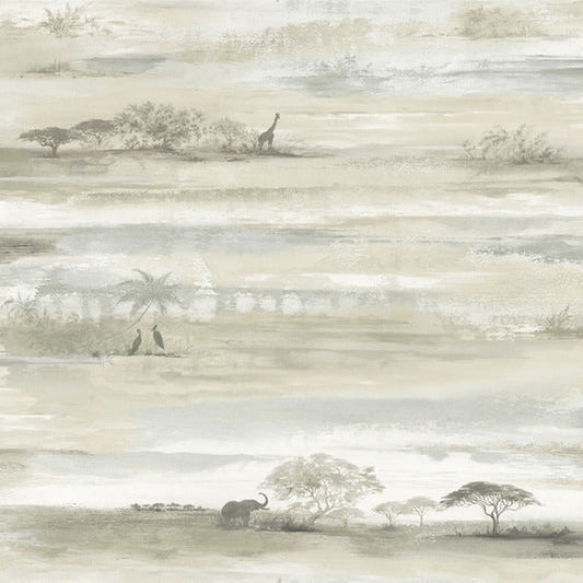 Savanna Sunset Brown Peel & Stick Wallpaper