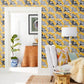 Feather Flight Yellow Peel & Stick Wallpaper