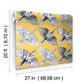 Feather Flight Yellow Peel & Stick Wallpaper