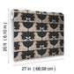 Reclining Cheetahs Black Peel & Stick Wallpaper