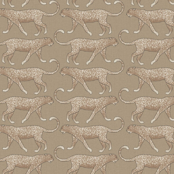 Big Cat Walk Brown Peel & Stick Wallpaper