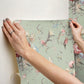 Parrots with Floral Bouquets Eucalyptus Peel & Stick Wallpaper
