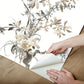 Wild Flowers Neutral Peel & Stick Wallpaper