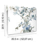 Wild Flowers Jade Peel & Stick Wallpaper