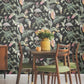 Fiji Garden Black Peel & Stick Wallpaper