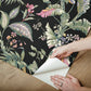 Fiji Garden Black Peel & Stick Wallpaper