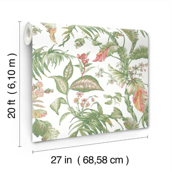 Fiji Garden Pink Peel & Stick Wallpaper