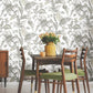Fiji Garden White Peel & Stick Wallpaper