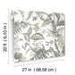 Fiji Garden White Peel & Stick Wallpaper