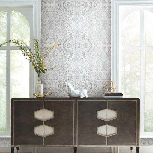Fleabitten Soft Grey Peel & Stick Wallpaper