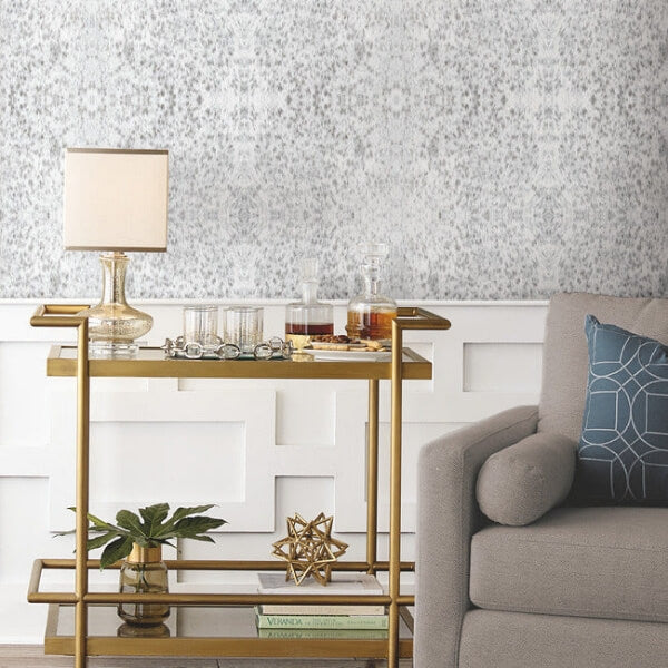 Fleabitten Soft Grey Peel & Stick Wallpaper