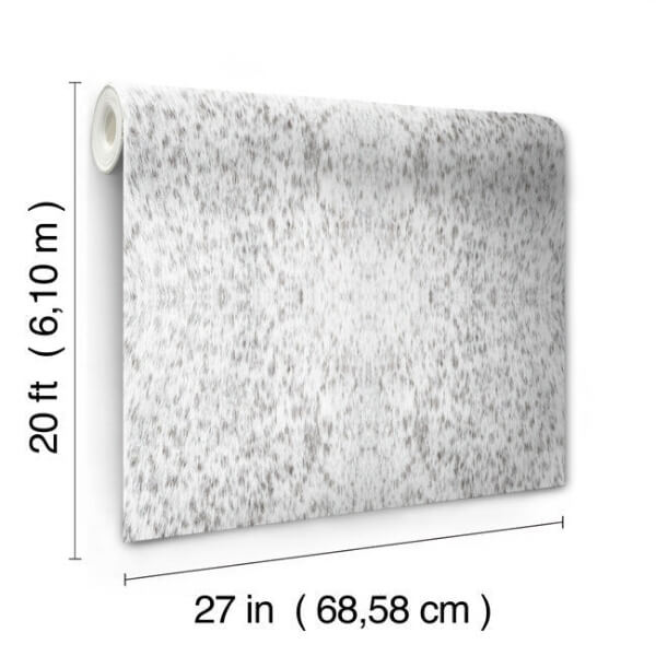 Fleabitten Soft Grey Peel & Stick Wallpaper