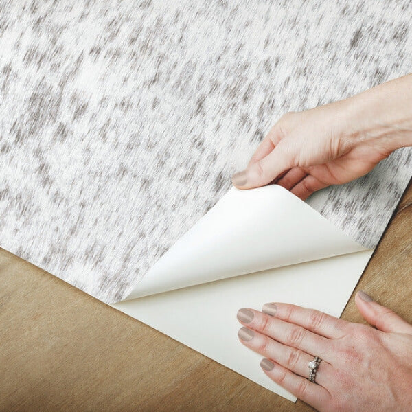 Fleabitten Soft Grey Peel & Stick Wallpaper